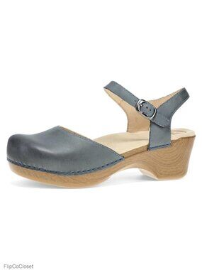 Womens Closed Toe Mary Jane Leather Sandals Comfort Support Buckle